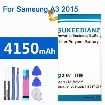GUKEEDIANZI EB-BA300ABE 4150mAh Baterijos Samsung Galaxy A3 Versija A300 A3000 Aukštos Kokybės Telefoną, Baterijos Pakeitimas