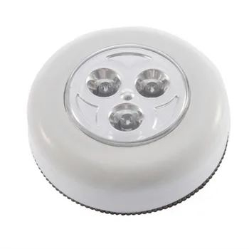 3 Spalvų, Apvalus Belaidžius Vaikai Touch Lempos 3 LED Baterija Stick Bakstelėkite Palieskite Šviesos Lempos Namo Naktį Lemputės Karšto Pardavimo