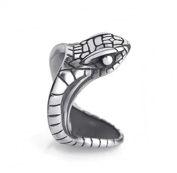 Akių Gyvatės Galvos Formos Žiedas Vyrų Žiedas Naujas Mados Metalo Gyvūnų Aksesuarai, Šaliai, Papuošalai