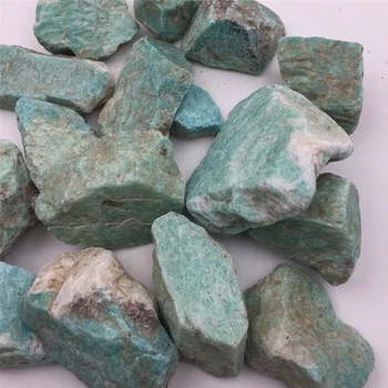 Gamtos Mėlyna Žalia Amazonitas Akmens Kristalų Mineralinių pavyzdys Grubus Uolienų Mineralinė Akmens Akvariumuose Dekoro Medžiaga