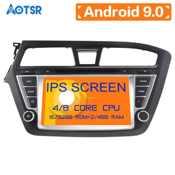 DSP Android 9.0 Automobilių GPS DVD grotuvas GPS navigacija HYUNDAI I20-2017 multimedijos Headunit stereo įrašo LHD&RHD 4GB+64GB