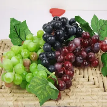 1 Vnt Dirbtinis Vynuogių, Dirbtinių Vaisių Netikras Vaisius Namo, Sodo Puošmena Kalėdų Šalis Dekoro Vestuves Prekes