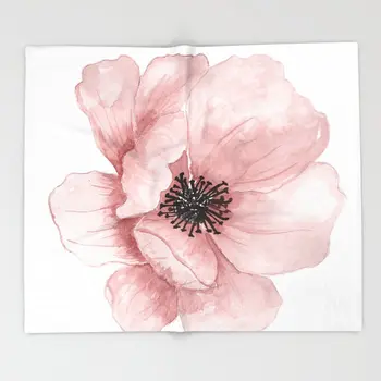 Gėlių Dizaino Antklodės Pink Gėlių Meno Mesti Pledas Flanelė Audinio Antklodė Meta Sofa 150x200 Gėlių Vilnos Mesti