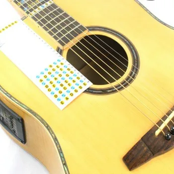 Akustine elektrine Gitara Kaklo Fretboard Fingerboard Pastaba Masto Etiketė, Lipdukas, skirtas Gitara Pradedantiesiems, Mokymosi Praktika