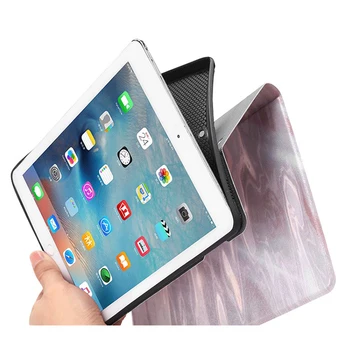 Prabanga Atveju, iPad 10.2 2019 Marmuro Tekstūros Apversti Stovi Auto Pažadinti Padengti Smart Pu Odos Atveju 