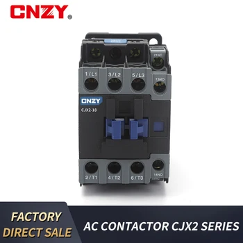 CJX2-1211 LC1 AC 12A 18A 25 32A kontaktoriaus 3 etapas 3 polių 1NO + 1NC ritės įtampa 380V 110V, 220V, 36V 24V 50/60Hz geležinkelių įrengimas