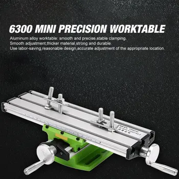 6300 Mini Tikslumo Daugiafunkcį rašomasis stalas Suolas Vizuoti Rungtynių Gręžimo Frezavimo Staklės X Ir Y ašis Koordinačių Tikslinimo Lentelė
