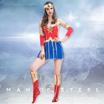 Supergirl Suaugusiųjų Disfraces Cosplay Seksualių Moterų Superhero Šalies Kostiumų Fantasia Femininas Kostiumai Dress 5 Rinkiniai