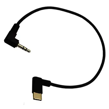 Auksu alkūnė Tipas-c USB C 3.5 mm Audio Aux-Jack Laidas 0,3 m