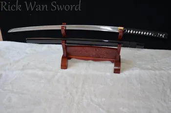 Balinimo kardas AUKŠTOS KOKYBĖS RANKŲ darbo Japonijos samurajų kardas katana 1060 anglies plieno hamon full tang gali sumažinti bambuko medis