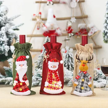 44 Stilių Kalėdų Vyno Butelio Dangtelį, Santa Claus ir Kalėdų Dekoracijas Namų Stalo Dekoro Kalėdų Papuošalai Dovana Naujųjų Metų 2021