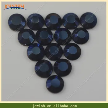 SS20 Metallic Blue Hot Fix Cirkonio 100gross/maišas Kristalų Flatback Birios Masės kalnų krištolas drabužiai, krepšiai accessaries