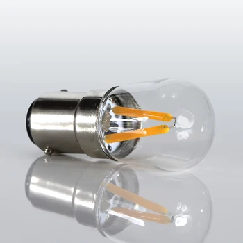 Bombillas led B15 1.5 W 12 voltų lemputė šviesos T22 Šaldytuvo Apšvietimas B15D 12V stiklo shell, kaitinamosios lemputės 150 Liumenų lempa, žvakė