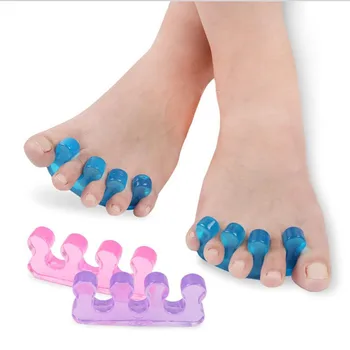 Minkšto silikono kojų skaldymo 2 lanksčių kojų skaldymo už pedikiūro korekcija