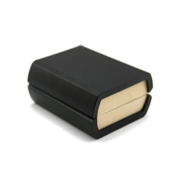 UJOY juoda/ruda rankogalių segtukai lauke klasikinis dizainas plastikinę dėžutę, Aksomo, vidinis dovanų dėžutėje CTB002&001