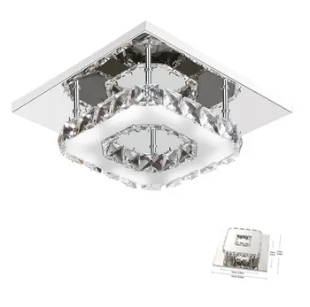 Retro prabanga modernus apšvietimas kristalų LED lubų šviestuvas miegamojo lubų liustra tricolor pritemdomi patalpų liustra ZM831
