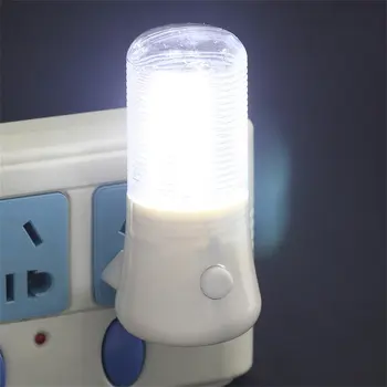LED Nakties Šviesos Sienos Plug-in Ryškios Šviesos, Balta Energijos Taupymo AC Powered PI669