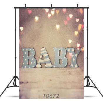Blizgučiai Širdies Vinilo Fotografijos Foną Vaikas Baby Shower Naujas Gimęs Gimtadienio Pritaikyti Foną, Photocall Studija