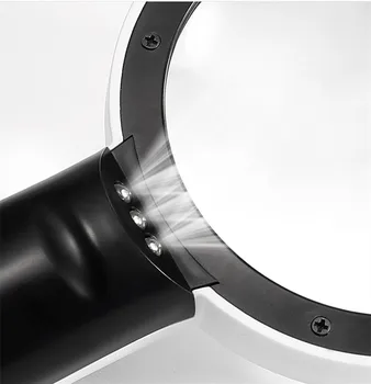30X 110mm Dvigubo Objektyvo Dovana Skaitymo didinamasis stiklas Didinamojo Stiklo Loupe LED Apšviestas, Skirta Rankinei Biuras su 3pcs Lempos