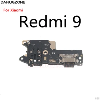 USB Įkrovimo Dokas Uosto Lizdas Jack Plug Jungtis baterijos Valdybos Flex Kabelis Xiaomi Redmi 9 9A