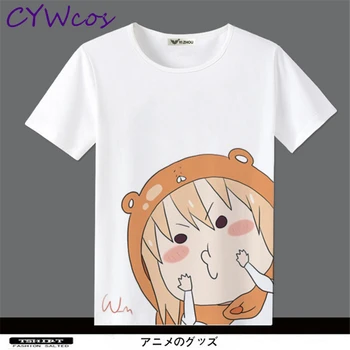 Himouto! Umaru-chan Pradžia Umaru Nanan ebina trumpomis Rankovėmis T-shirt Anime Spausdinti Marškinėliai Cosplay Dienos Top Marškinėliai Moterims Vasaros Kostiumai