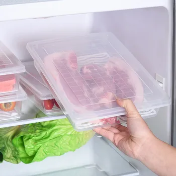 2vnt Saugojimo Dėžės Šaldytuvas talpinimo Maisto produktų Laikymo indai su Dangteliu Virtuvės Šaldytuvas Kabineto Šaldiklio Stalas Užrašinė #Y5