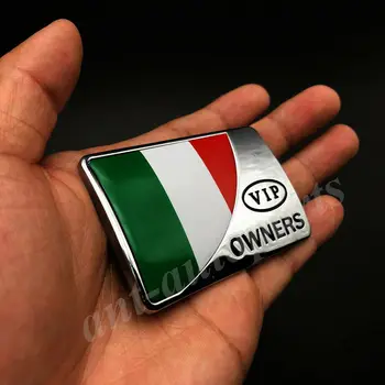 2x Metalo Italija italijos Vėliava Automobilio Logotipas Ženklelis Motociklų Lipdukai Lipdukas Lauktuvės