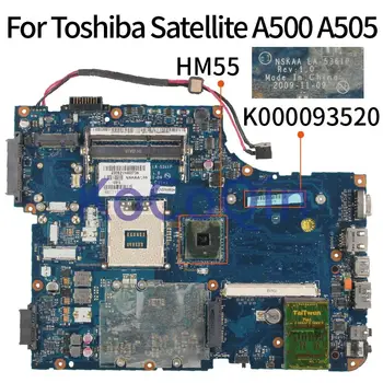 KoCoQin Nešiojamojo kompiuterio motininė plokštė, Skirtas Toshiba Satellite A500 A505 Mainboard K000093520 LA-5361P HM55 DDR3