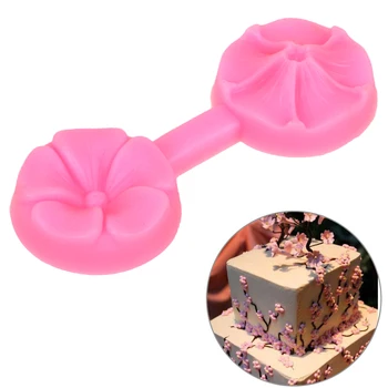 HILIFE 3D Gėlių Formą, Silikono Torto Formos Šokoladiniai Konditerijos gaminiai Pelėsių Sugarcraft Kepimo Įrankis 