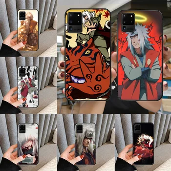 Jiraiya Naruto Telefono dėklas dangtelis Skirtas SamSung Galaxy S Pastaba 7 8 9 10 20 Uitra Plus E Lite juodas juodas dangtelis tapybos hoesjes