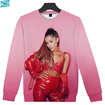 Ariana Grande 3D Atspausdintas O-Kaklo Megztiniai Moterų/Vyrų Mados ilgomis Rankovėmis Palaidinukė Karšto Pardavimo Madingų Drabužių Streetwear 2019