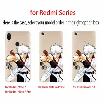 GINTAMA Atveju Xiaomi Redmi Redmi Pastaba 9 8 7 6 5 pro Dangtelį Redmi 9a 8a 7a 6a 5a 8t y3