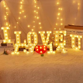 Laiškas šviesos diodų (LED) modeliavimo lempos vestuvių naktį šviesos gimtadienio išpažinties santuokos skaitmeninis žibintų šalis 