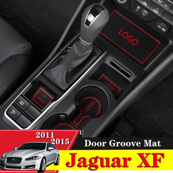 10X Automobilių Reikmenys Vidinio Vartų Lizdą, Padas neslidus Taurės Kilimėliai Anti Slip Durų Groove Motina Interjero Jaguar XF 2011 m. 2012 m. 2013 m. m.