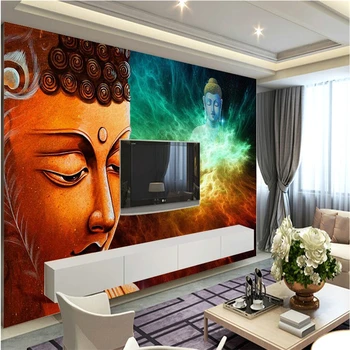 Beibehang Didelis custom sienų tapetai nuotraukas bet kokio dydžio Budos marža Zen naujas Kinų stiliaus lounge sofa-lova, TV foną tapetai