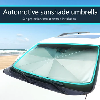 Vasarą Automobilio Saulės Pavėsyje Skėtis Universalus prekinis, galinis Stiklo Priekiniai skėtį nuo saulės Padengti UV Protector Automobilio Saulės Atspalvių, Aksesuarų, Stabdžių Ledas Sniegas