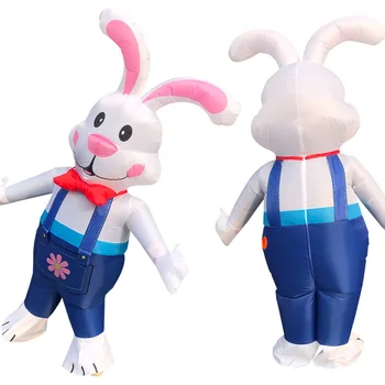 Easter Bunny Pripučiami Suaugusiųjų Kostiumai Helovyno Cosplay Kostiumai, Susprogdinti Triušio Vaidmuo Žaisti Išgalvotas Šalis Dres Vyras, Moteris