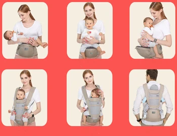Medvilniniai Kūdikio Kuprinė Baby Sling Baby Carrier Veiklos Kvėpuojantis Daugiafunkcinis Priekiniai Susiduria vaikai Kengūros maišelį baby wrap