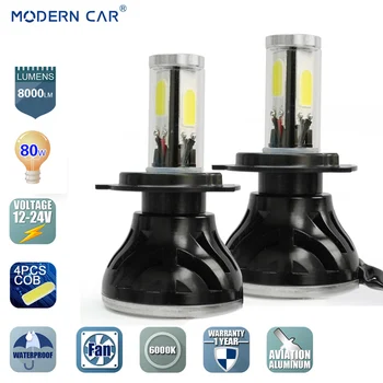 1Set*Gamyklos pigūs H7 23w 12v M41 LED žibintų lemputės vandeniui automobilių žibintai, led žibintai sunkvežimių led prožektorius