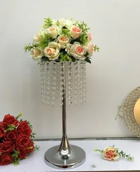 Vestuves gėlių ekrano savininkas Putojančio krištolas Gėlių Vaza amatų Gėlių Stovas Kolonėlių Už vestuvių Stalo centerpieces