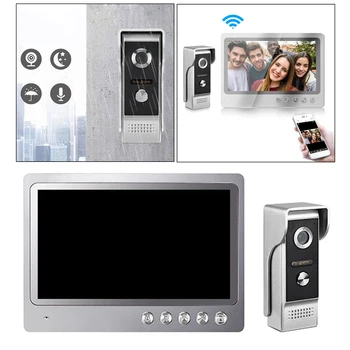 9inch Stebėti Vaizdo Pasikalbėjimo Namo Apsaugos Sistemos, Vaizdo Doorbell Duris Telefono Cam