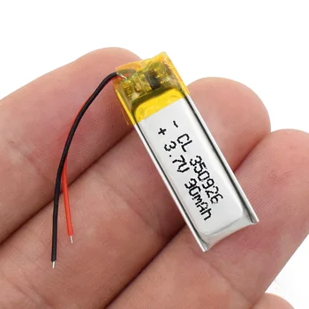 350926 3.7 V 90mAh Lipo Baterija li-ion Lipo ląstelių Pakeitimo Ličio Li-Po Polimerų Įkraunamą Bateriją Už MP3, MP4, GPS