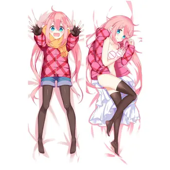 NAUJAS Anime yuragi sou ne yuuna san Pagalvių užvalkalus Dakimakura atveju Seksuali mergina 3D dvipusis Patalynės Kūno Hugging užvalkalas YS03A