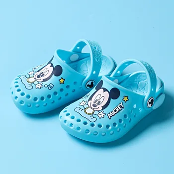 Pėdos Ilgis 13-16cm Originalus Disney Mickey Minnie Šlepetės Vasaros Vaikų Berniukas Mergaičių Silikono Bateliai Baby Akyto Mielas Princesė Batai