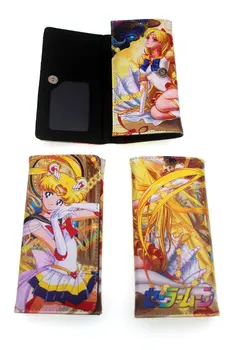 Anime piniginės One Piece/mano herojus akademinės bendruomenės/Sailor Moon Ilgai Animacinių filmų piniginės Kortelės Turėtojas Monetų Piniginė Moterų Mados Rankinės, Dovanos