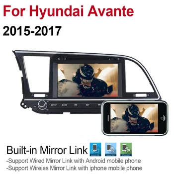ZaiXi 4GB android 9.0 automobilių dvd grotuvas Hyundai Avante~2017 Multimedia, GPS Navigacijos Žemėlapių Autoradio 