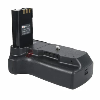 DSTE Battery Grip + Nuotolinio Valdymo pultas +6pcs Įkraunamos Baterijos NI-MH AA Baterija Nikon D40 D40X D60 D3000 D5000 DSLR Fotoaparatas
