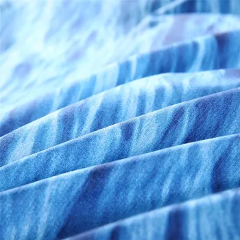 Namų Tekstilės Antklode Padengti nustatyti Karalienės dydžio Patogiai Patalyne, King size 3D Patalynės komplektas mėlyna Suaugusiems ir vaikams Lova linija