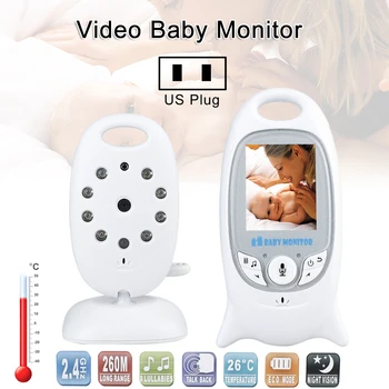 VB601 2.4 Ghz Vaizdo Kūdikių Monitoriai Belaidžio 2.0 Colių LCD Ekranas, 2 Būdas Kalbėti ir SPINDULIŲ Naktinio Matymo Temperatūra Saugumo Kameros