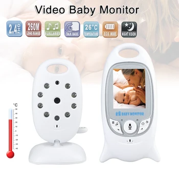 VB601 2.4 Ghz Vaizdo Kūdikių Monitoriai Belaidžio 2.0 Colių LCD Ekranas, 2 Būdas Kalbėti ir SPINDULIŲ Naktinio Matymo Temperatūra Saugumo Kameros